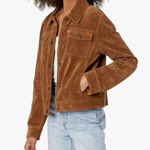 NWOT Levi's Women's Vintage Inspired Faux Suede Modern Trucker Jacket SMALL